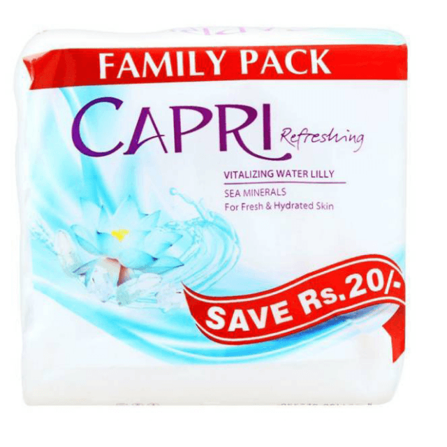 Capri Vitalizing Water Soap 3in1 Family Pack 130gm