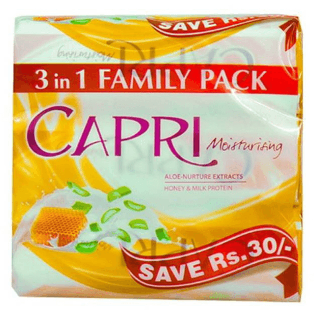 Capri Aloe Nuture Extracts Soap 3in1pack 130gm