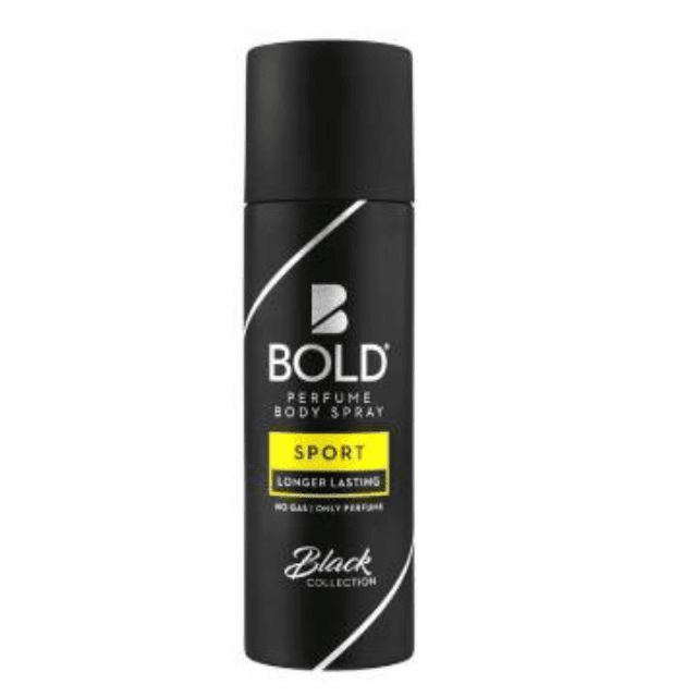 Bold black collection sport long lasting body spray 120ml