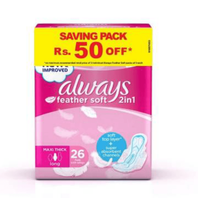 always feather soft 2 in 1