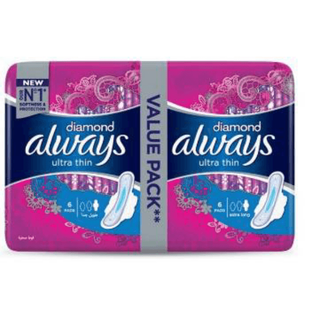 Always Diamond Ultra Thin extra long 12pcs