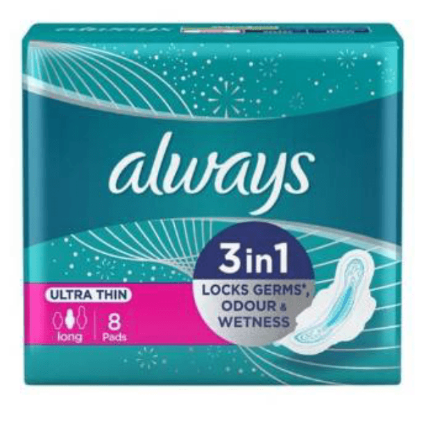 Always Ultra thin long normal 8 pads