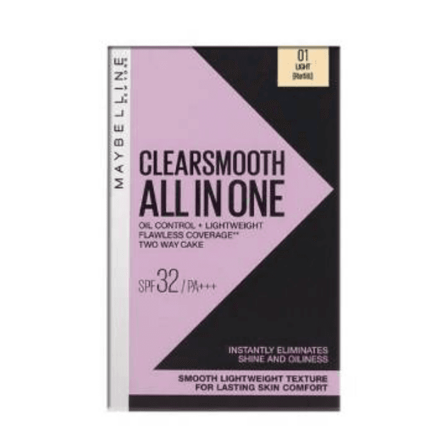 Maybelline New York Clear Smooth All in One Powder Foundation 01 liquid